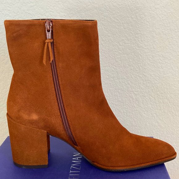 New STUART WEITZMAN Notazzie Suede Bootie - Picture 6 of 10